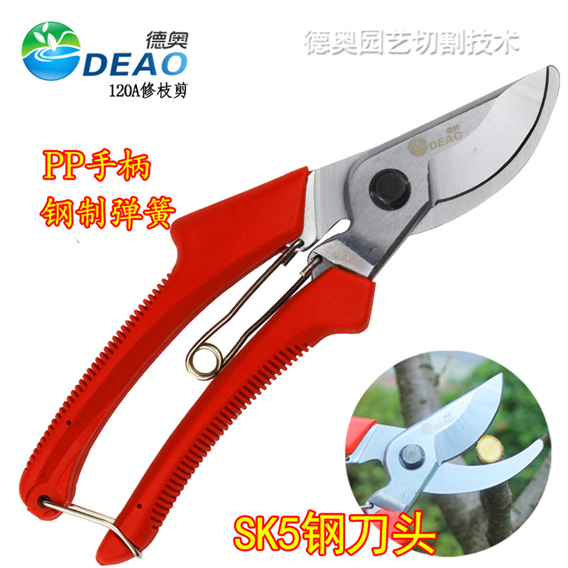 德奥sk5钢修枝剪果树花剪子园艺剪刀省力粗枝修剪树枝剪刀园林剪