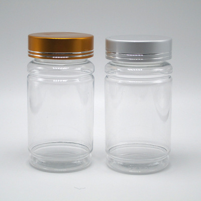 批发商120ml毫升 透明两头安小药瓶 高端保健品竹节型塑料药瓶子