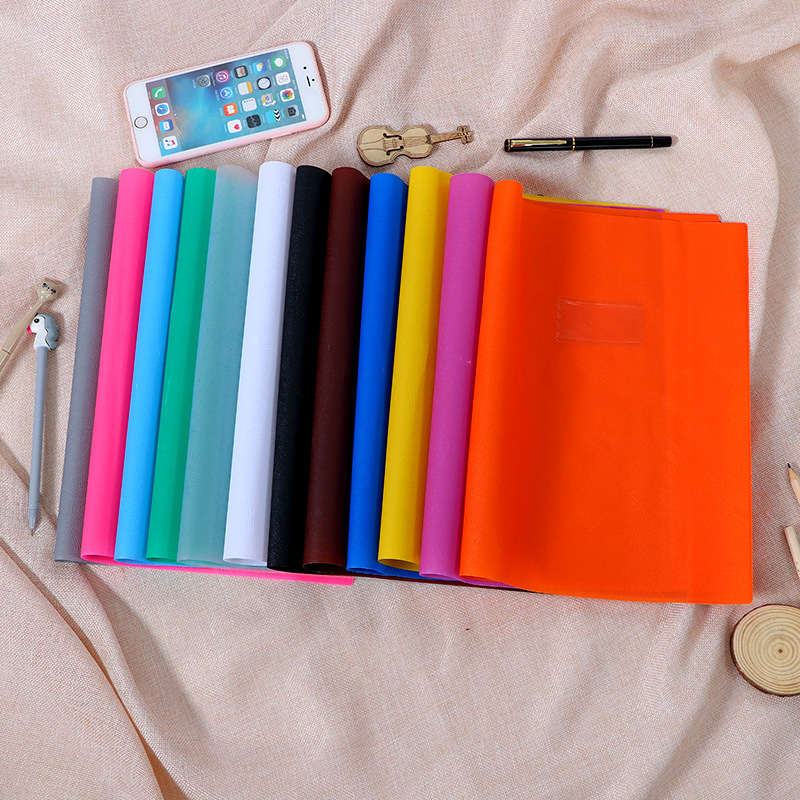 厂家直批 自定卡片层书套 学生用品pvc书套彩色书衣可设计logo