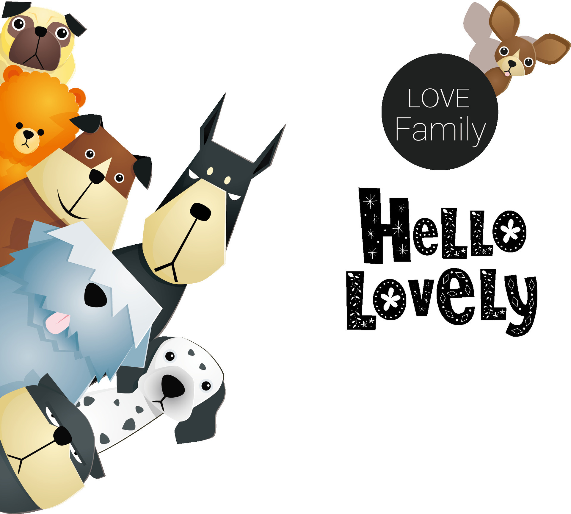 新7237儿童房墙贴 可爱动物一家亲墙纸装饰画pvc可移除代发