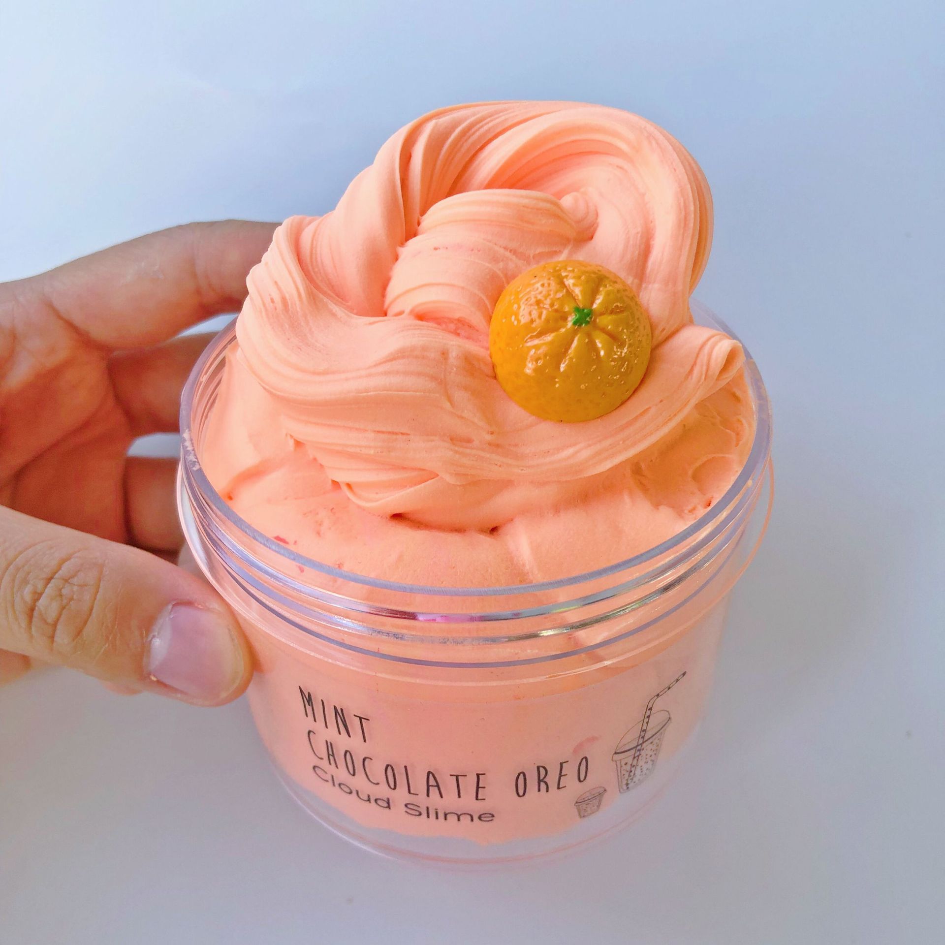 厂家直销越玩越大起泡胶slime拉面泥戳戳泥diy菠萝棉花泥200ml