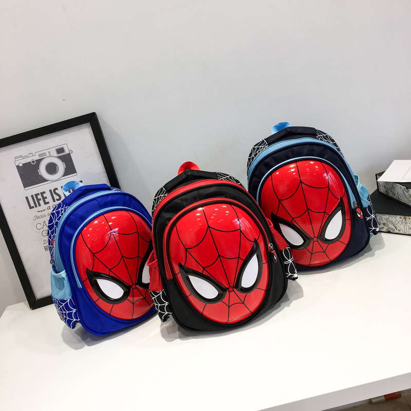 Grade 1-2-3 Spider-Man Superman Boy Schoolbag Children's Book Bag Pupil's Bag Children's Backpack