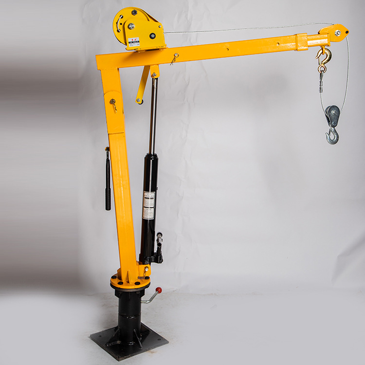 批发吊机搬运装卸吊运机1吨 家用液压车载小吊机 货车起重小吊机