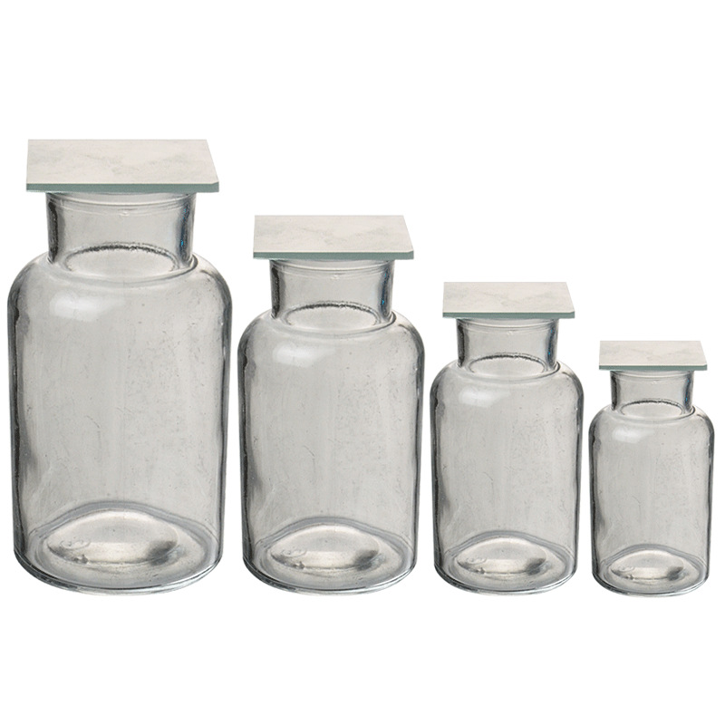 集气瓶 60ml/气体收集瓶 带玻璃盖 化学实验器材 实验室耗材