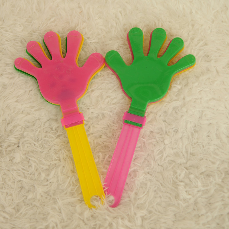 无笑脸不发光手拍 彩色塑料手掌拍拍手器鼓掌拍 演唱会助威道具