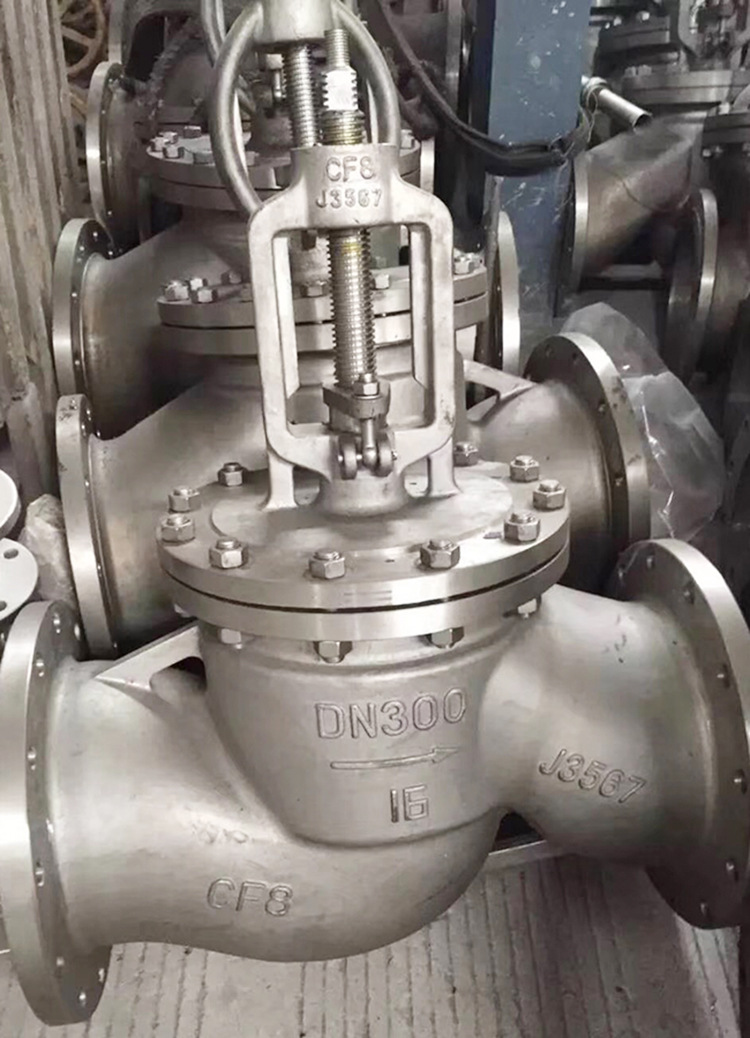 不锈钢法兰截止阀 二通式单向流动工业阀门 中型软密封型阀门批发