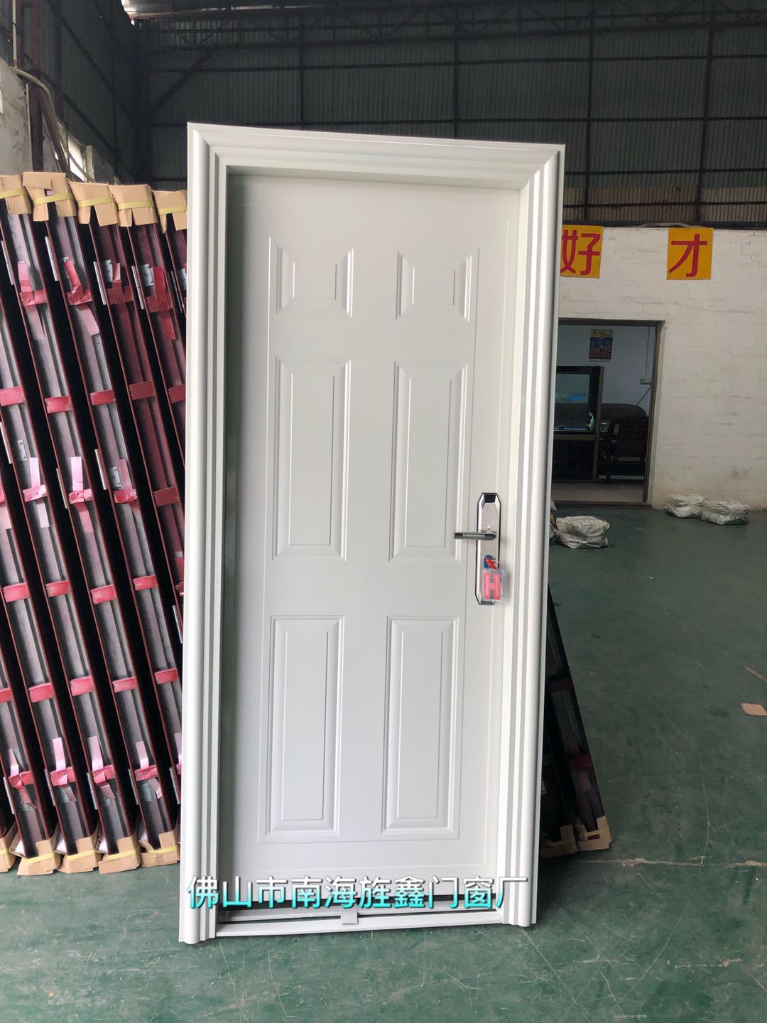 钢质烤漆铁门工程门学校宿舍门佛山安全门大量库存支持定制