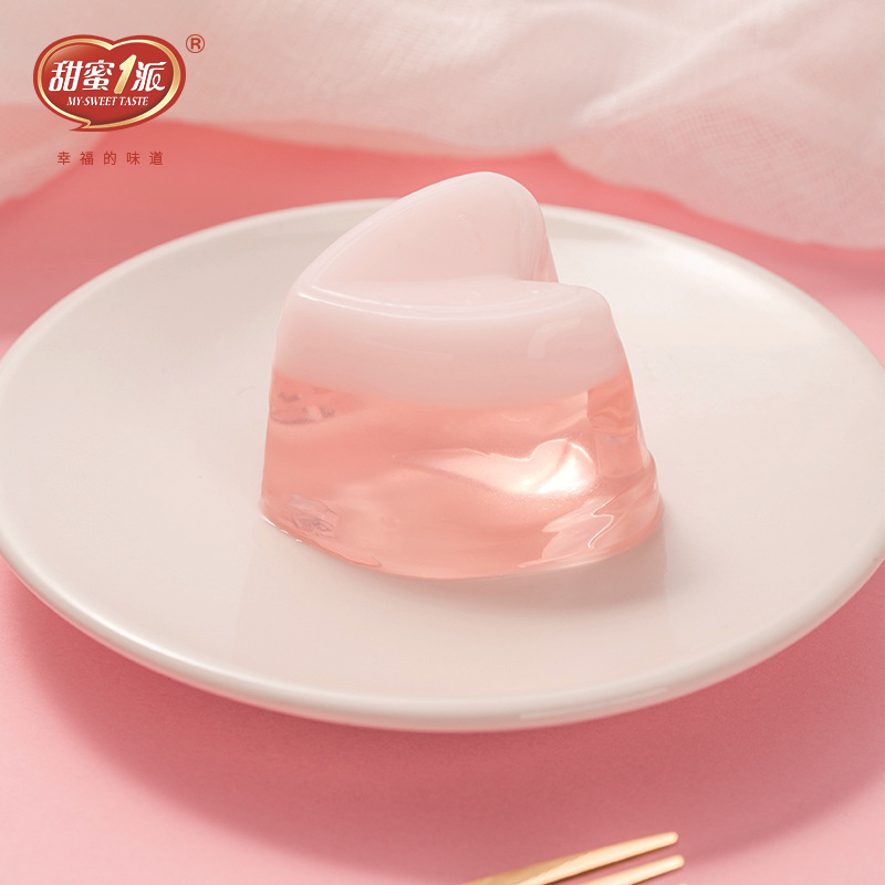 甜蜜1派心爱物语布丁 整箱批发 一件10斤儿童饮料含乳型果冻奶昔