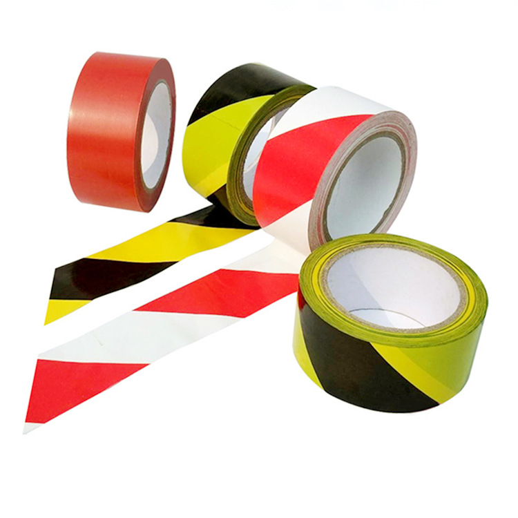 厂家批发警示胶带贴地警戒胶带耐磨警示胶带pvc地贴标识地板胶带