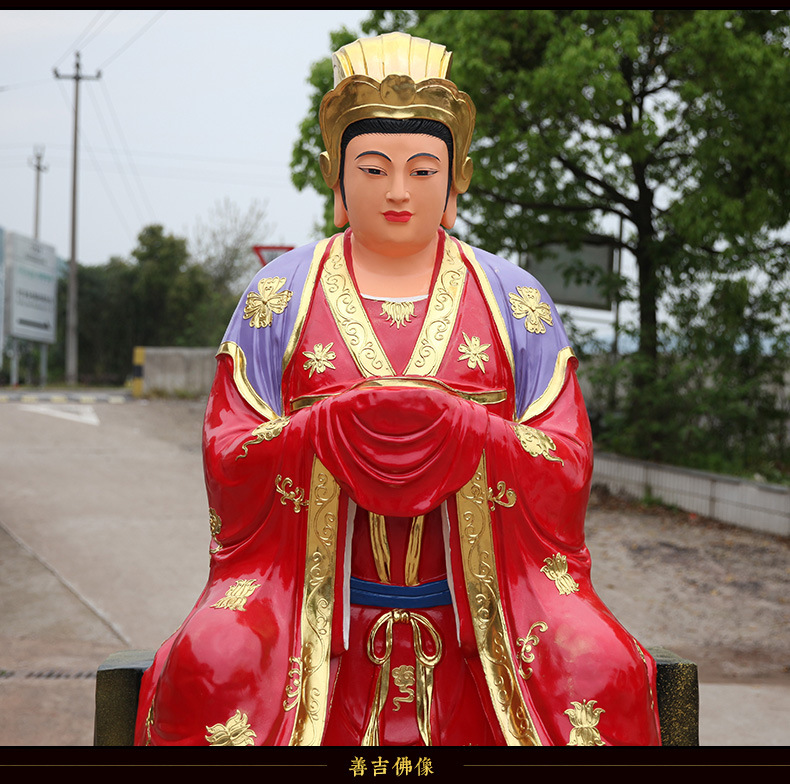 寺庙2米2三霄娘娘树脂玻璃钢佛像神像送子奶奶眼光娘娘泰山奶奶
