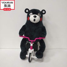 新款毛绒公仔电动骑单车玩具定制可爱熊本电动儿童玩具厂家定做