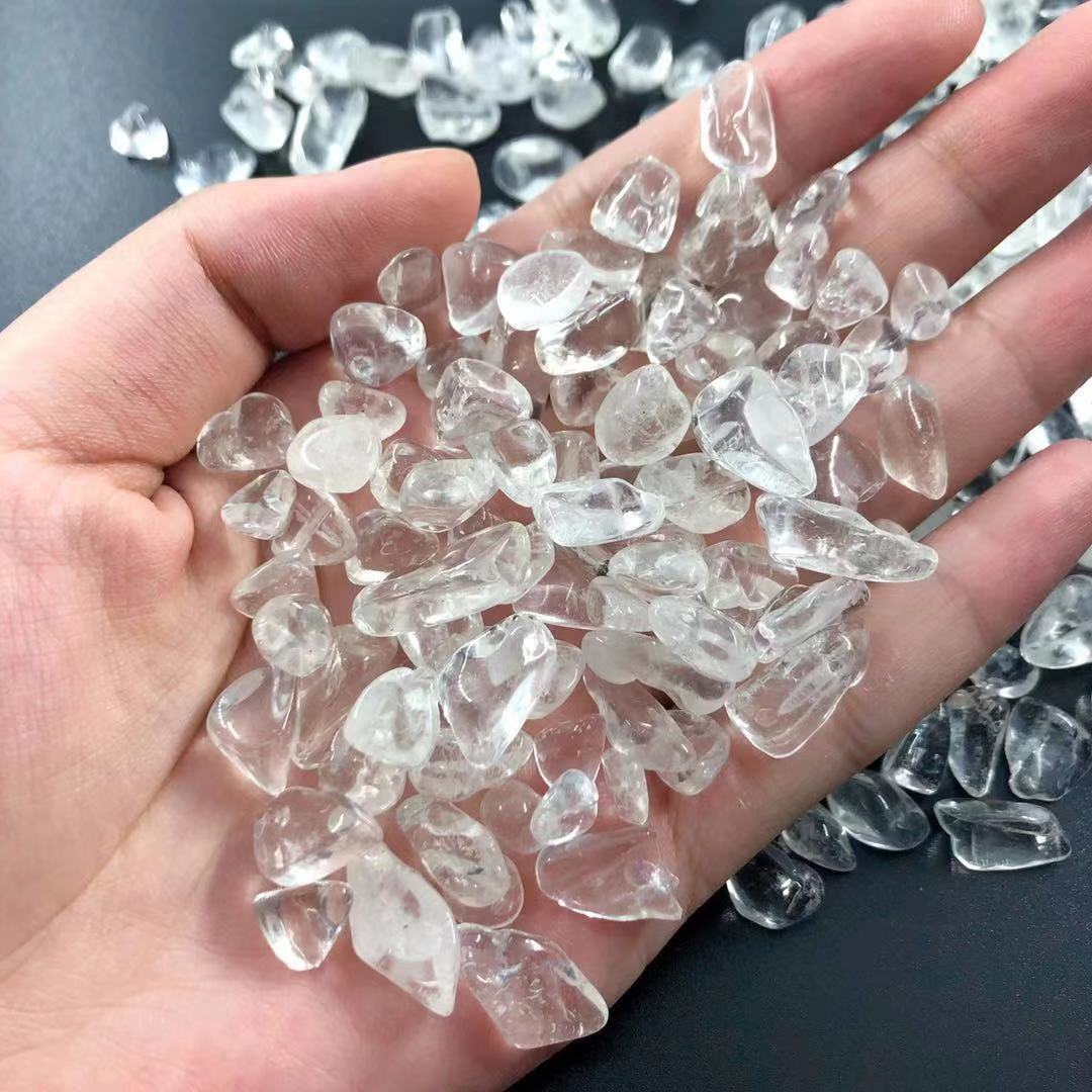 「通透款」白水晶碎石 水晶消磁净化摆件供佛香薰扩香