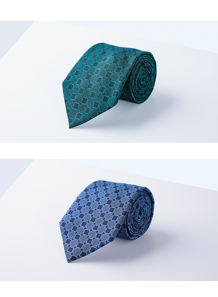 wensli/万事利 真丝领带男商务先生礼 .麒麟套装领带 元首笔 瓷杯