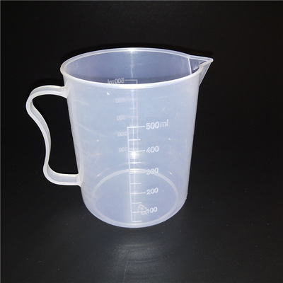 带刻度 量杯 量水杯 刻度杯 500ml塑料量杯500毫升