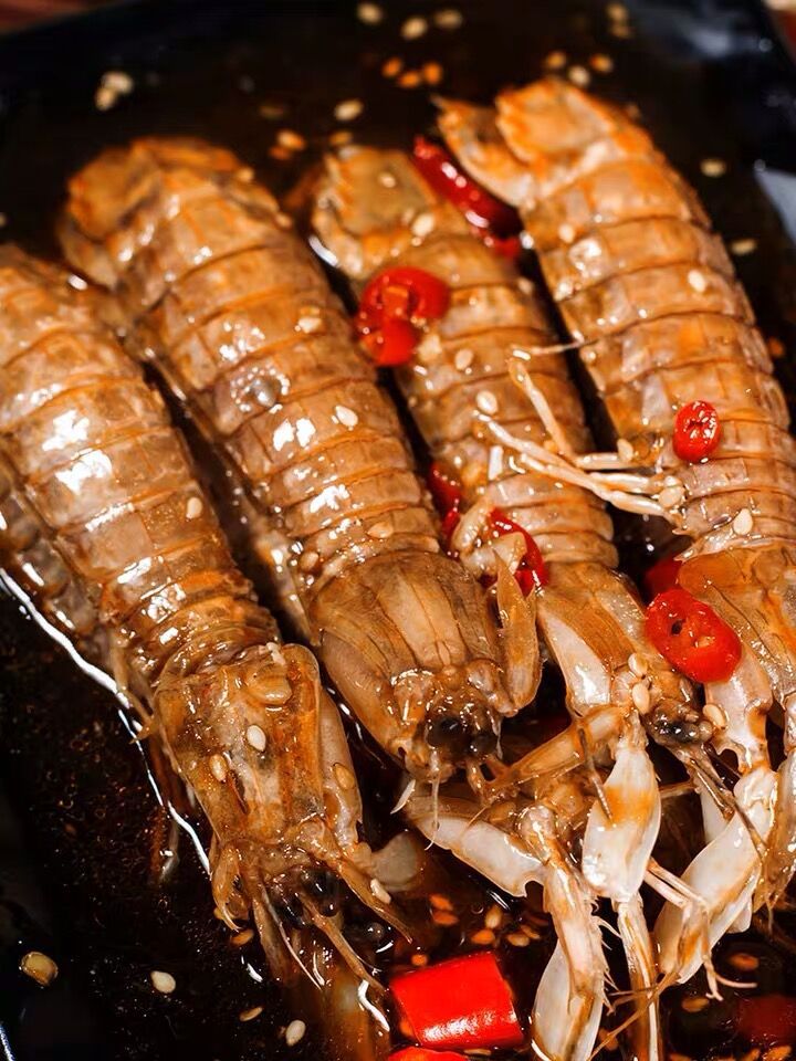 连云港虾姑批发鲜活熟冻超大皮皮虾 虾姑 富贵虾 烧烤酒店食材