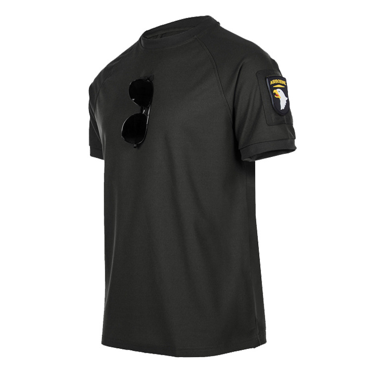 Factory Direct Sales Special Forces T-shirt Men's round Neck Quick-Drying Tactical Short Sleeve Military Fan T-shirt Large Size Tactical Vest