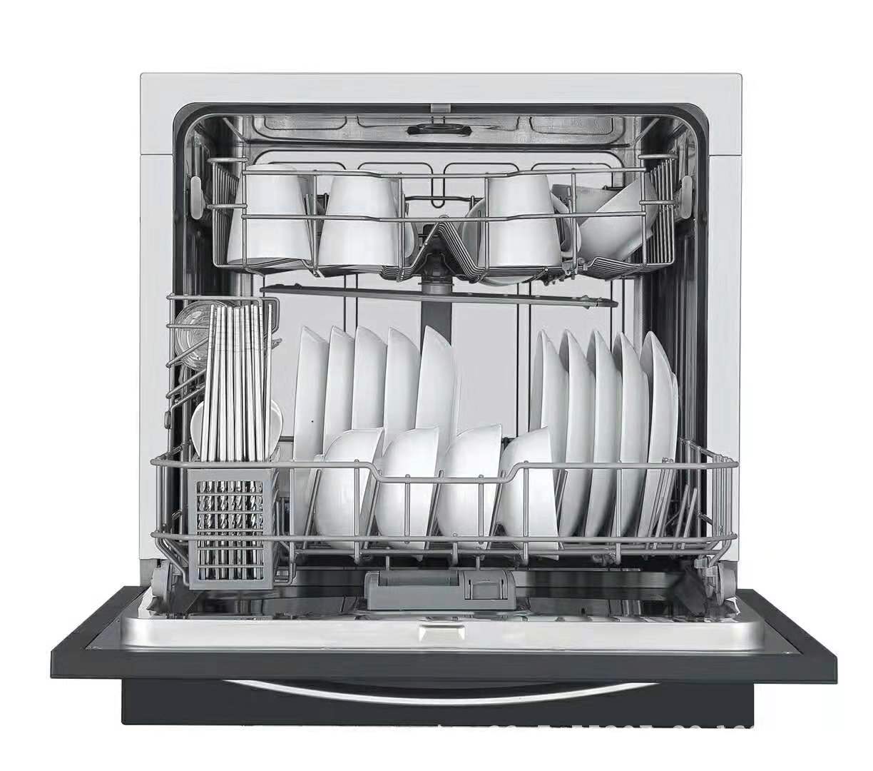 全自动 双喷淋 洗碗机家用 嵌入式台式高温 消毒除菌刷碗机