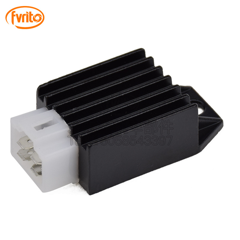 atv卡丁踏板越野摩托车配件4针12v半波调压整流器gy6 50 70 125cc