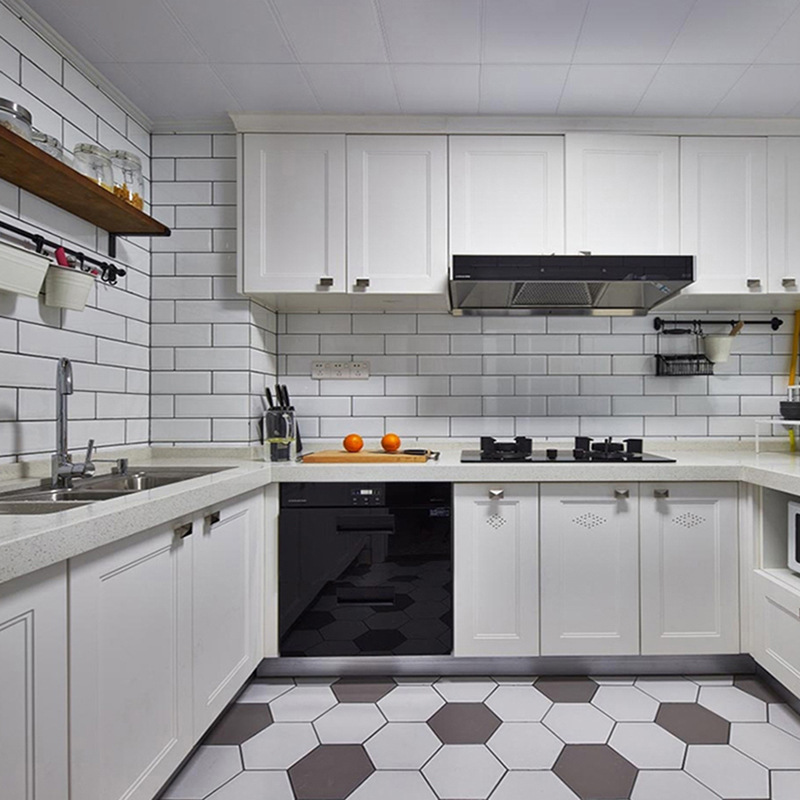 工程黑白格子面包砖300x600瓷片 厨卫釉面墙砖 现货库存