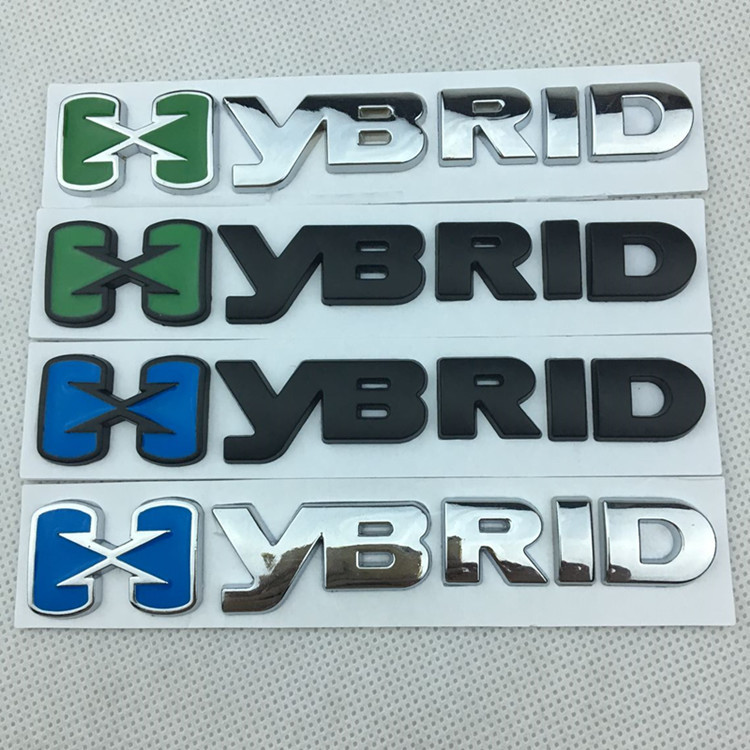 hybrid环保混合动力车标 适用于丰田rav4 凯美瑞锐志改装贴标车贴