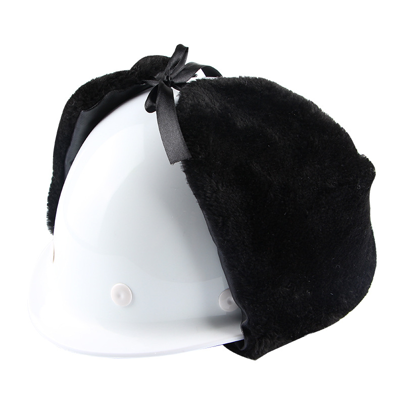 Winter Cold-Proof Windproof Cotton Helmet Lining Ushanka Anti-Freezing Ear Protection Cycling Site Helmet Thermal Liner