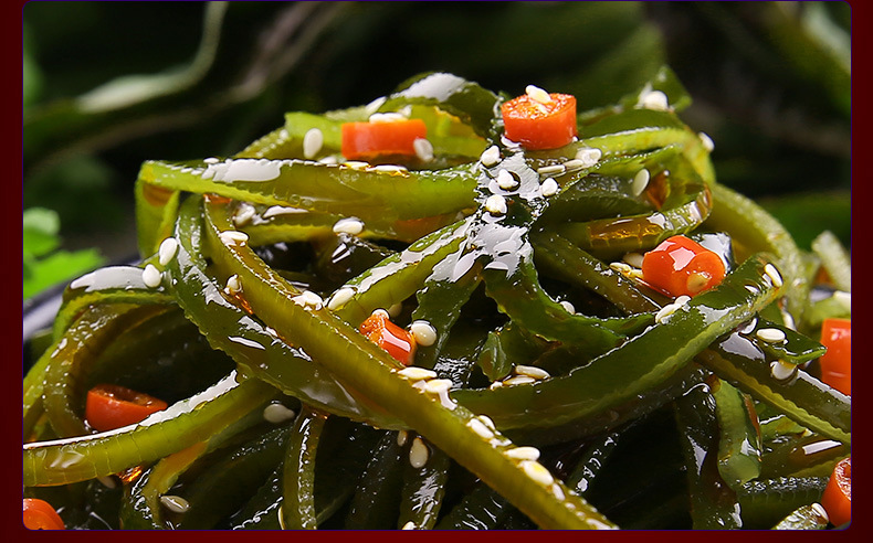 口水娃香卤海带500g香辣即食海带丝休闲零食小包装凉拌下饭菜小吃