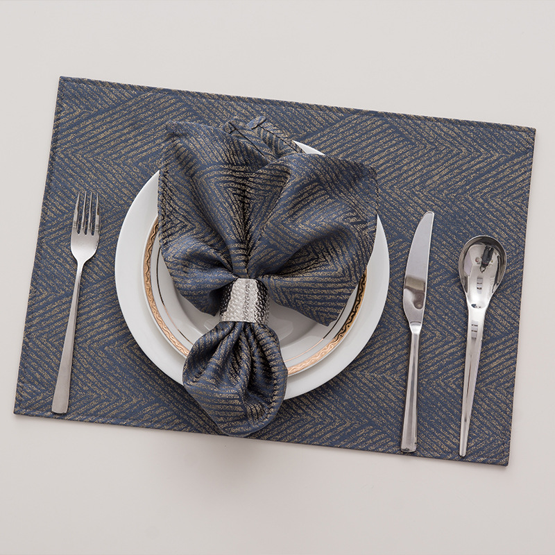 西餐巾餐布口布折花擦杯布酒店餐桌布北欧美式方巾餐巾口布圈定制