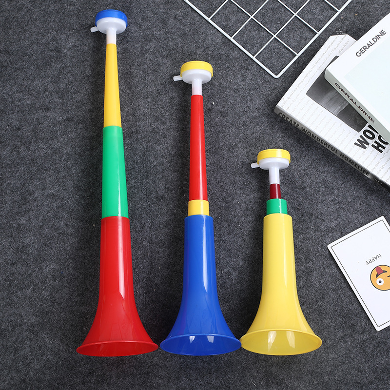 厂家直销 新款巴西喇叭订购伸缩球迷助威喇叭伸缩三节喇叭