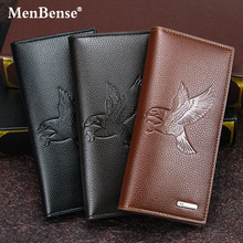 MenBense新款男士钱包长款 时尚男士磁扣手拿包大容量多卡位钱夹