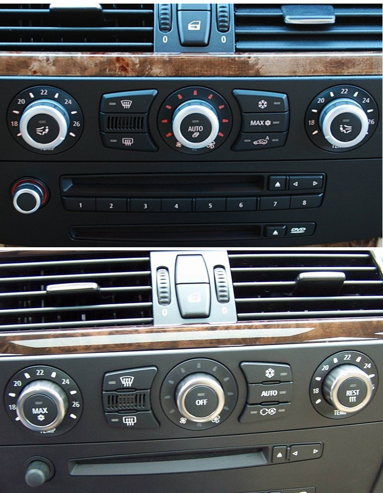 适用于宝马e60空调按钮 老款宝马5系525空调旋钮盖子52109250196