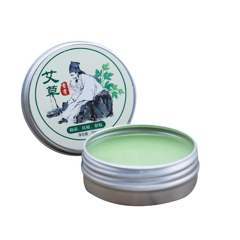 源头厂家 贴牌定制 热销夏季艾灸精油膏清凉艾草香膏艾草抑菌膏