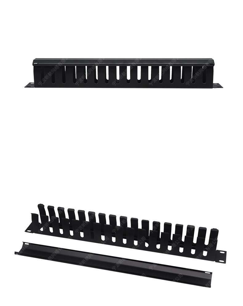 16槽理线架全金属网线线缆电线机房理线器加厚19英寸机柜机架式1u