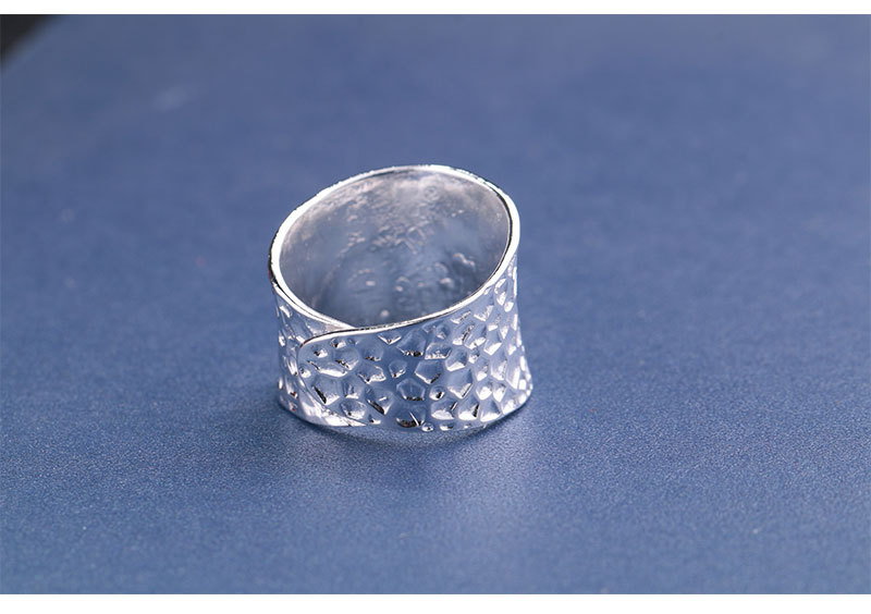 泰国拉丝纯手工雕刻复古工艺 s925泰银纯电镀银戒指指环 男女通用