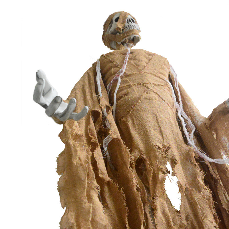 万圣节骷髅鬼 装饰鬼屋密室道具人体装饰 木乃伊大鬼