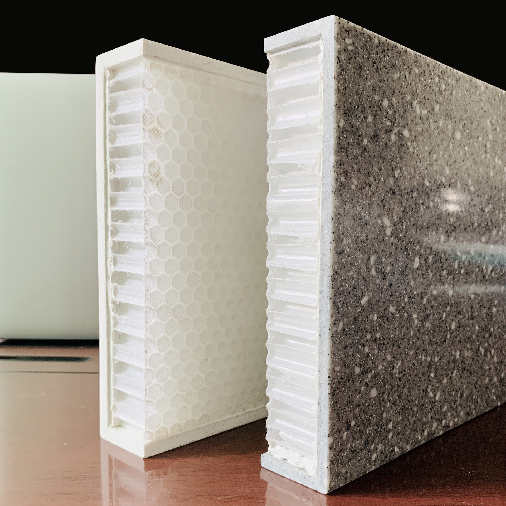 大理石复合塑料蜂窝板 台面伴侣 pp蜂窝材料 石英石复合蜂窝