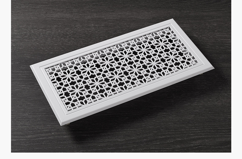 厂家定做固定百叶中央空调出风口 雕花艺术风口铝合金通风口