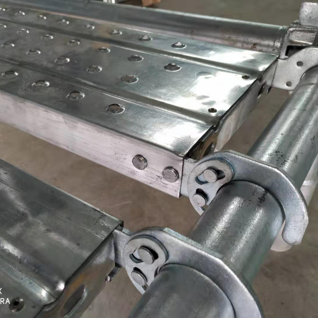 镀锌钢跳板脚踏板 建筑用挂钩式钢跳板 高强度镀锌钢跳板脚手板