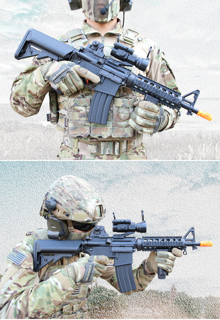 cyma军典cqb电动水弹枪司马m4下供弹连发水弹枪户外模型对战玩具