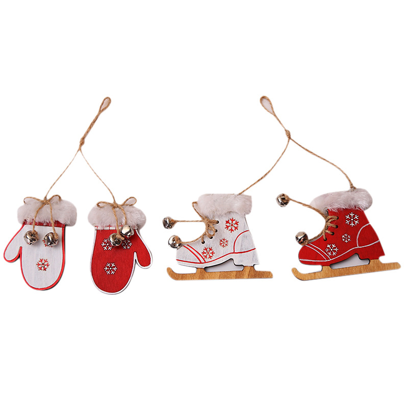 2019 New Christmas Decoration Supplies Christmas Gloves Boots Pendant Window Small Tree Christmas Tree Ornaments Wholesale