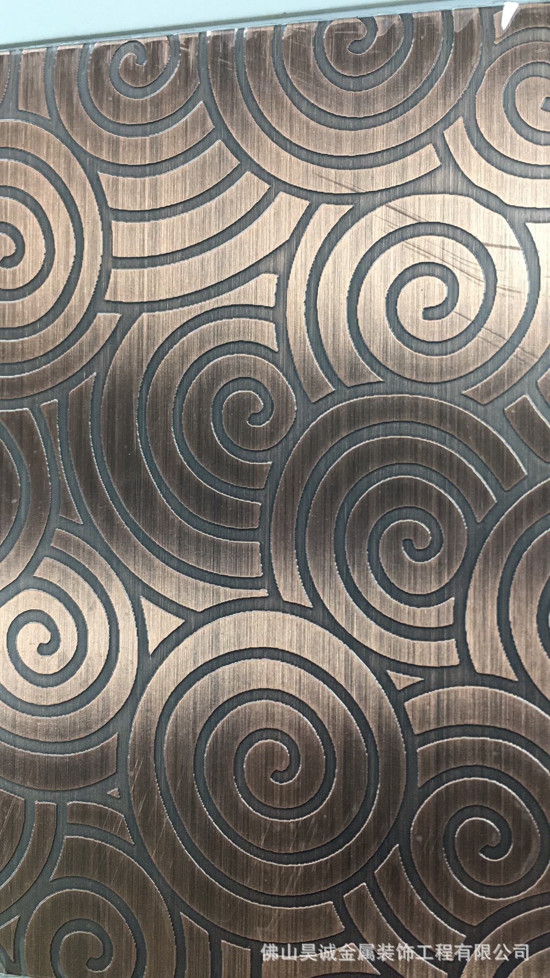 南京201/304不锈钢蚀刻花纹板 大面积深度蚀刻布纹祥云木纹板