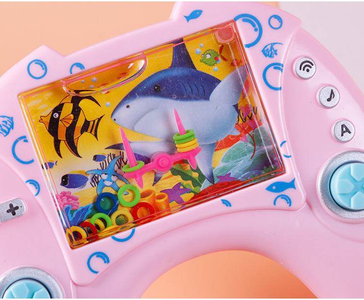 套圈游戏机水机宝宝怀旧套圈圈儿童水压玩具经典泡泡按压手柄水机