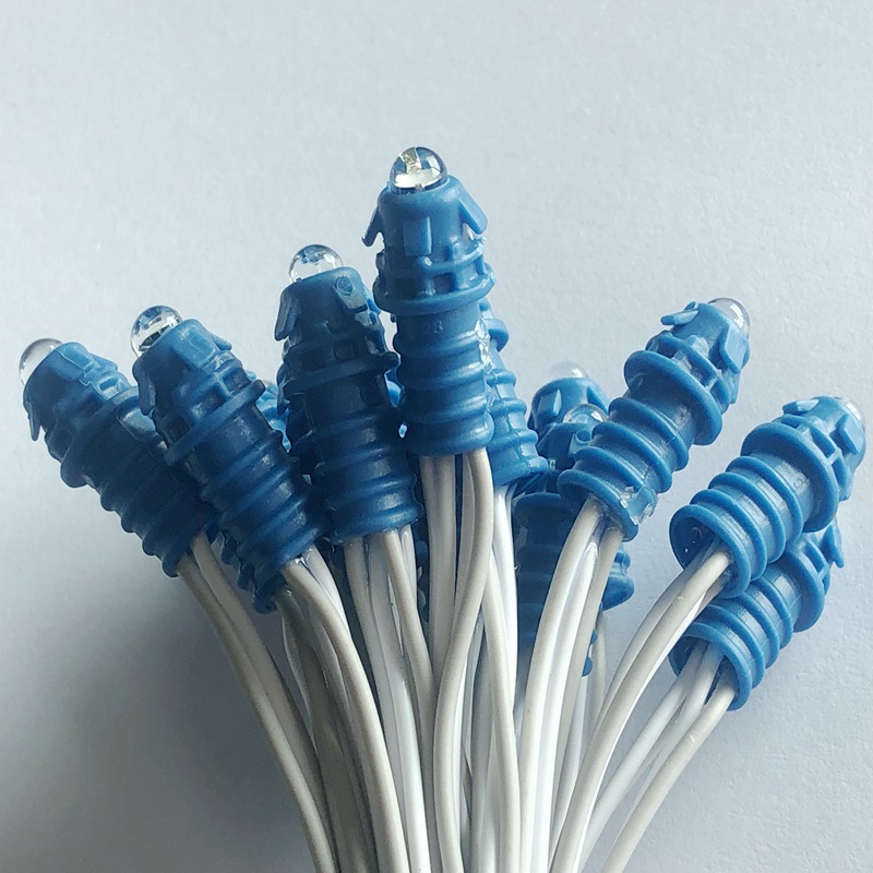 led外露灯dc5v 9mm穿孔灯串广告招牌单灯发光字吸塑字高亮灯珠