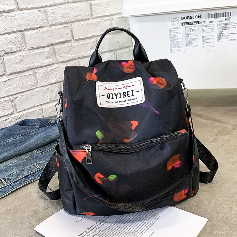 Backpack Women's Korean Style 2019 New Fashion Shoulder Hand-Carrying Dual-Use Women's Bag Fashion Backpack Women's Cross-Border