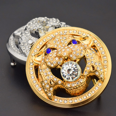 寸5圆扣 个性虎头合金男士皮带扣头 腰带扣 休闲平滑扣 挂扣