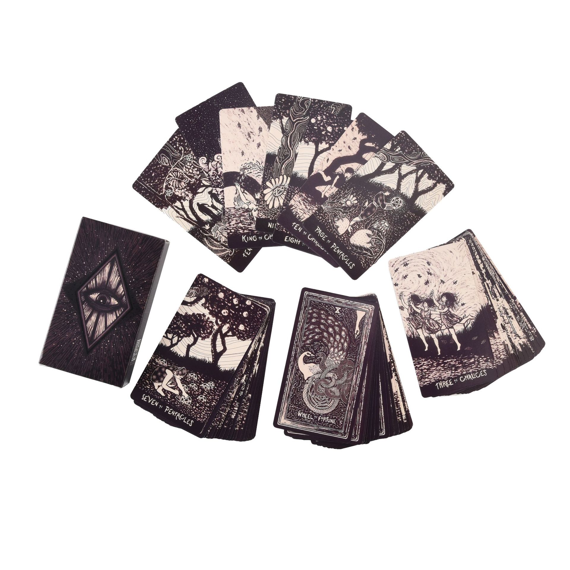 黑白版light visions tarot 耀光塔罗牌