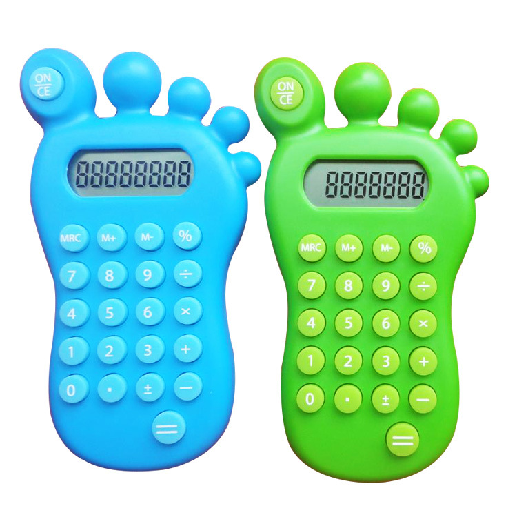 电子礼品创意孩子新奇脚丫子计算器 脚掌计算器 创意实用计算器