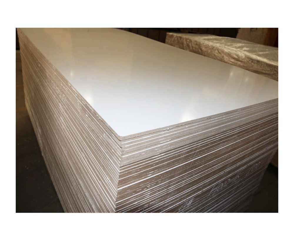 厂家供应加工3厘 4厘 5厘 6厘 p2级密度板双贴高光白色贴面写字板