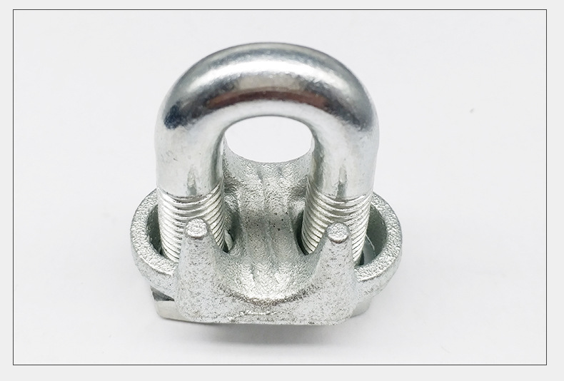 厂家直销镀锌卡头m8 重型钢丝绳卡头镀锌 国标u型锁扣卡头批发