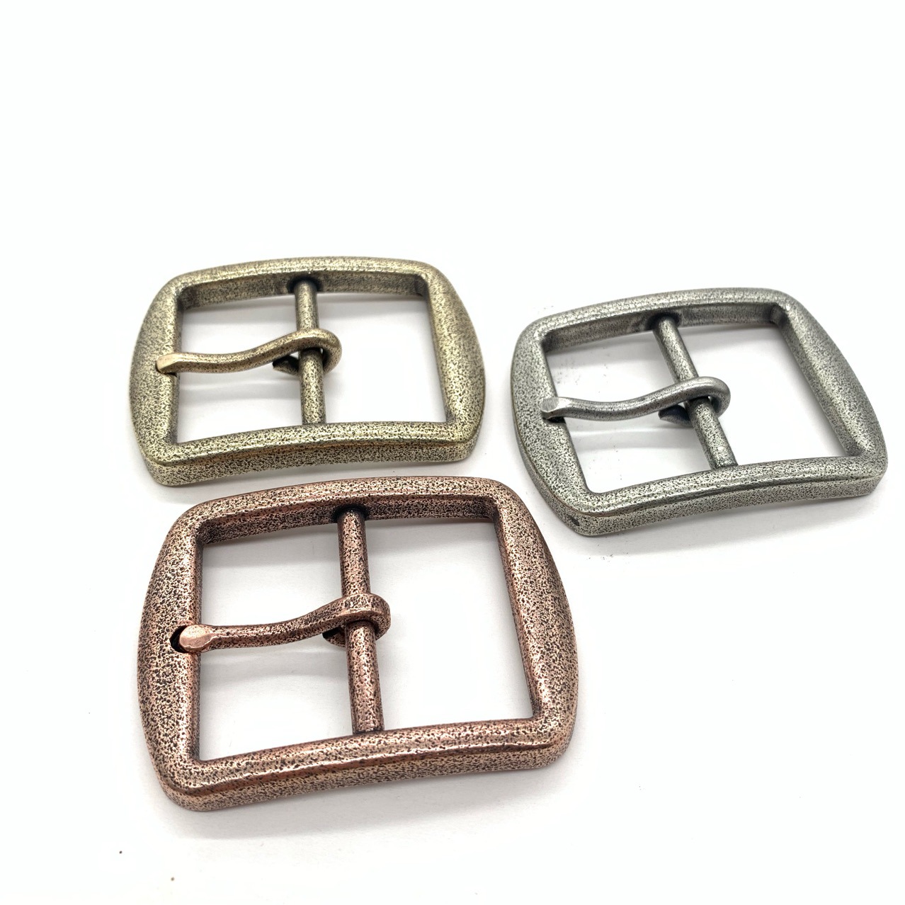 东莞破铜出品经典复古纯铜磨砂皮带扣腰部配件