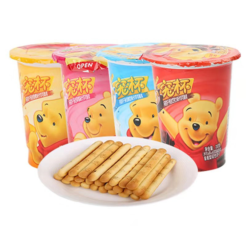 滨崎25g心宠杯蘸酱饼干4种口味 孩子们喜爱的休闲零食 整箱